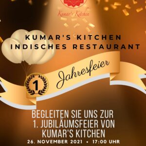 Kumar's Kitchen 1. Jahresfeier